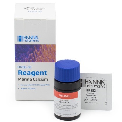 Reagenzien für HI758 Calcium (Meerwasser) (200 bis 600 mg/l) 25 Tests